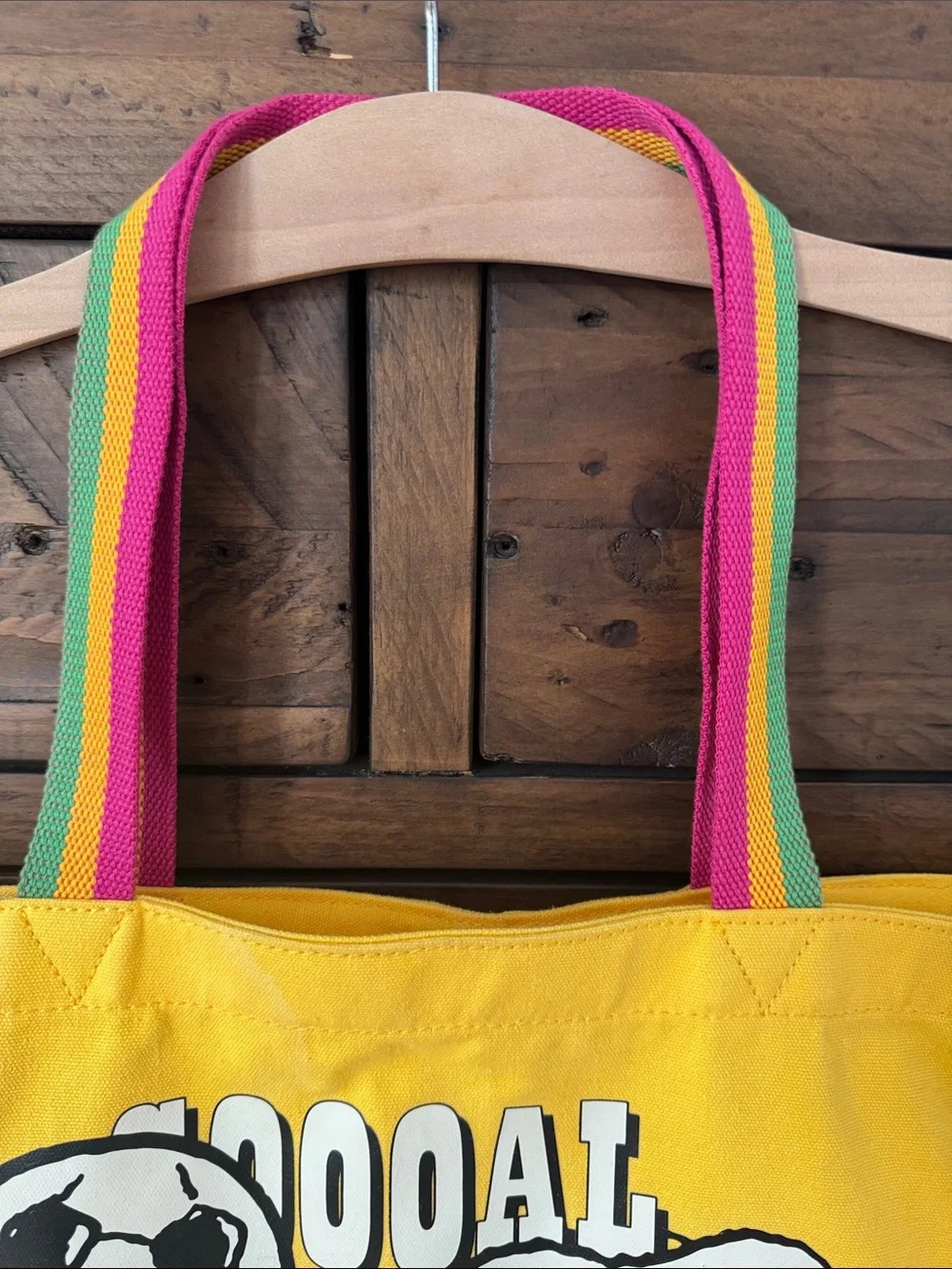 Levi's x Peanuts Snoopy Sport Goal Tote Bag Yellow Rare 2019 Capsule Collab
